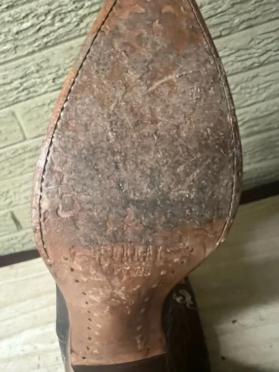 Corral Embroidered Brown Leather Western Cowboy Boots women’s 8 - Picture 2 of 12